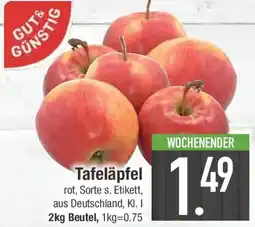 E-Center GUT& GÜNSTIG Tafeläpfel Angebot