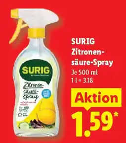 Lidl SURIG Zitronen- säure-Spray Angebot