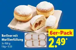 Lidl Berliner mit Marillenfüllung Angebot