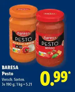 Lidl BARESA Pesto Angebot