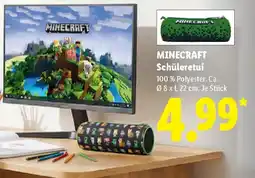 Lidl MINECRAFT Schüleretui Angebot