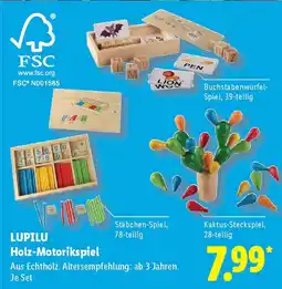 Lidl LUPILU Holz-Motorikspiel Angebot