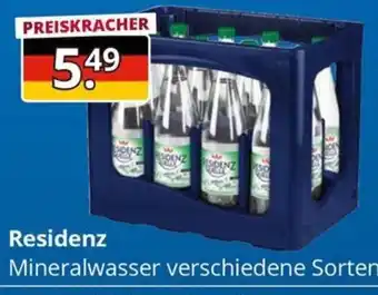 Sagasser Residenz Mineralwasser Angebot