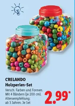 Lidl CRELANDO Holzperlen-Set Angebot