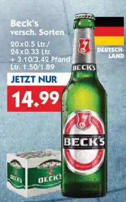 Hol'ab Getränkemarkt Beck's Angebot