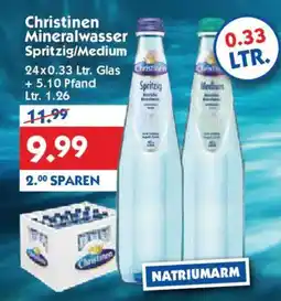 Hol'ab Getränkemarkt Christinen Mineralwasser Spritzig/Medium Angebot