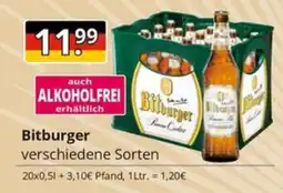 Sagasser Bitburger verschiedene Sorten Angebot