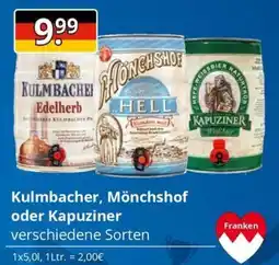 Sagasser Kulmbacher, Mönchshof oder Kapuziner Angebot