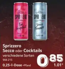 Selgros Sprizzero Secco oder Cocktails Angebot