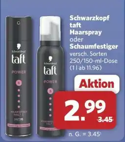 Combi Schwarzkopf taft Haarspray oder Schaumfestiger Angebot