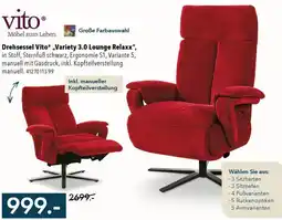 Franz Knuffmann Drehsessel Vito „Variety 3.0 Lounge Relaxx“ Angebot
