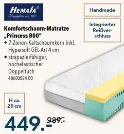 Franz Knuffmann Hemafa Komfortschaum-Matratze "Princess 800" Angebot
