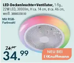 Franz Knuffmann LED-Deckenleuchte+Ventilator Angebot