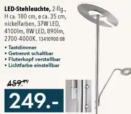 Franz Knuffmann LED-Stehleuchte, 2-flg., nickelfarben Angebot