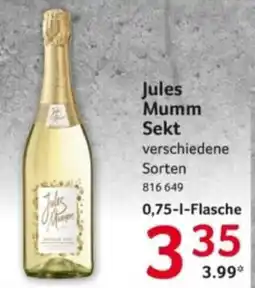 Selgros Jules Mumm Sekt Angebot