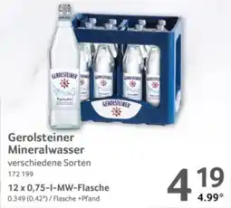 Selgros Gerolsteiner Mineralwasser Angebot