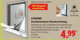 Lidl LIVARNO Insektenschutz-Fenstervorhang Angebot