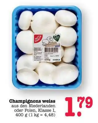 Scheck-in-Center Champignons weiß Angebot