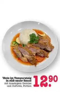 Scheck-in-Center Ente im Tempurateig in süß-sauer Sauce Angebot