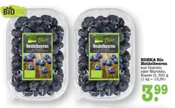 Scheck-in-Center EDEKA Bio Heidelbeeren Angebot