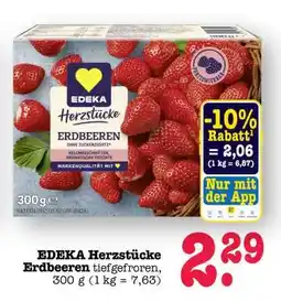 Scheck-in-Center EDEKA Herzstücke Erdbeeren Angebot