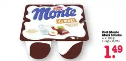Scheck-in-Center Zott Monte Maxi Schoko Angebot
