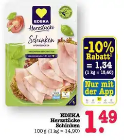 Scheck-in-Center EDEKA Herzstücke Schinken Angebot