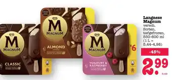 Scheck-in-Center Langnese Magnum Angebot