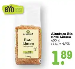 Scheck-in-Center Alnatura Bio Rote Linsen Angebot