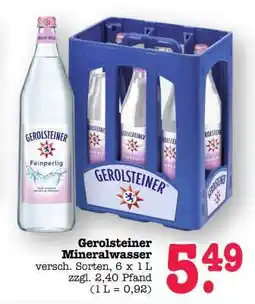 Scheck-in-Center Gerolsteiner Mineralwasser Angebot