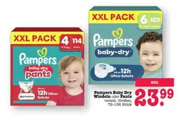 Scheck-in-Center Pampers Baby Dry Windeln oder Pants Angebot