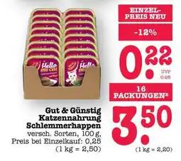 Scheck-in-Center Gut & Günstig Katzennahrung Schlemmerhappen Angebot