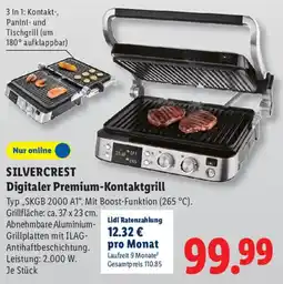 Lidl SILVERCREST Digitaler Premium-Kontaktgrill Angebot