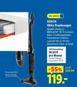 Lidl BOSCH Akku-Staubsauger Angebot