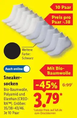 Lidl Sneaker-socken Angebot