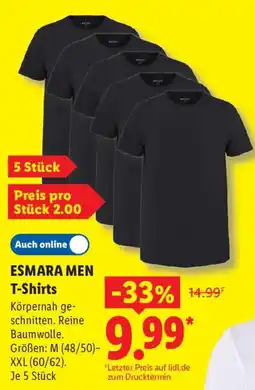 Lidl ESMARA MEN T-Shirts Angebot