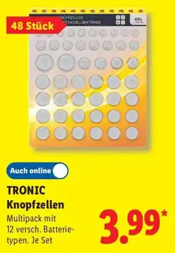 Lidl TRONIC Knopfzellen Angebot