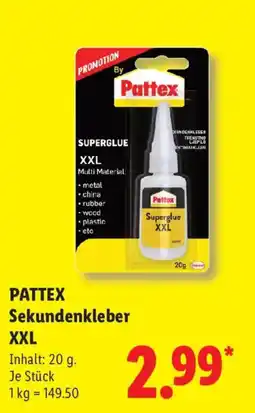 Lidl Pattex Sekundenkleber XXL Angebot