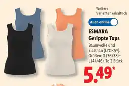 Lidl ESMARA Gerippte Tops Angebot