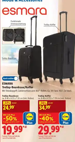 Lidl ESMARA Trolley-Boardcase/Koffer Angebot