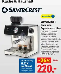 Lidl SILVERCREST Premium-Espressomaschine Angebot