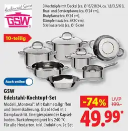 Lidl GSW Edelstahl-Kochtopf-Set Angebot
