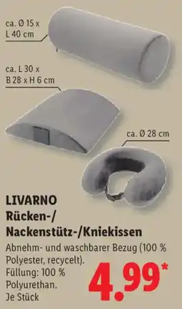 Lidl LIVARNO Rücken-/Nackenstütz-/Kniekissen Angebot