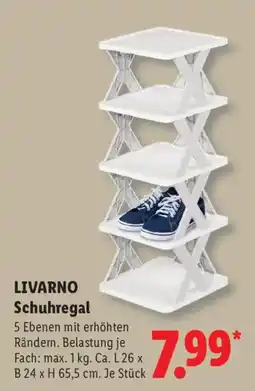 Lidl LIVARNO Schuhregal Angebot