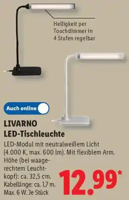Lidl LIVARNO LED-Tischleuchte Angebot