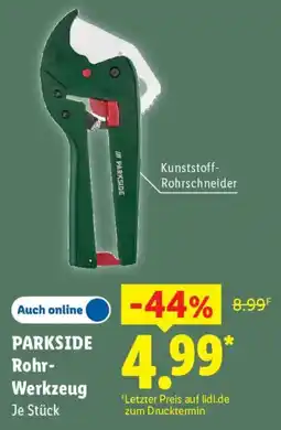 Lidl PARKSIDE Rohr-Werkzeug Angebot