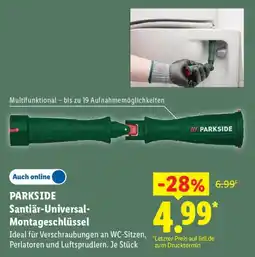 Lidl PARKSIDE Santiär-Universal-Montageschlüssel Angebot