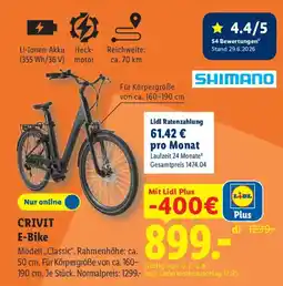 Lidl CRIVIT E-Bike Angebot