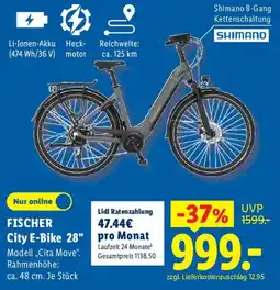 Lidl FISCHER City E-Bike 28" Angebot