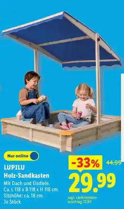 Lidl LUPILU Holz-Sandkasten Angebot